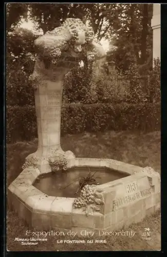 AK Paris, Exposition des Arts décoratifs 1925, La Fontaine du Rire