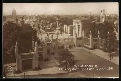 AK Paris, Exposition des Arts décoratifs 1925, Ausstellungsgelände aus der Vogelschau