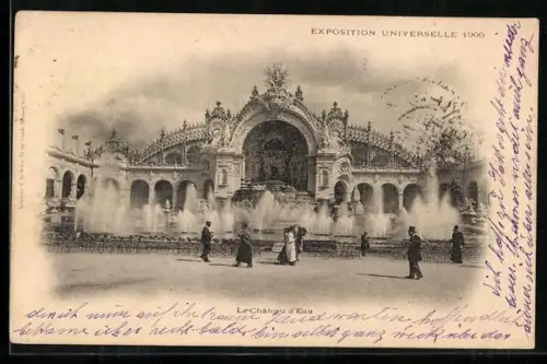 AK Paris, Exposition universelle de 1900, Le Château d`Eau