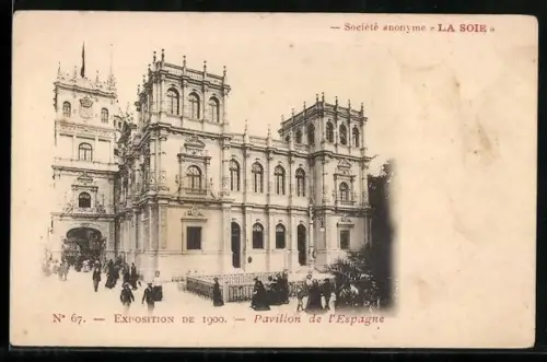 AK Paris, Exposition universelle de 1900, Pavillon de l`Espagne