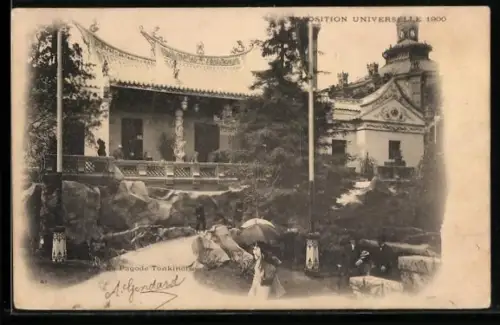 AK Paris, Exposition universelle de 1900, La Pagode Tonkinoise