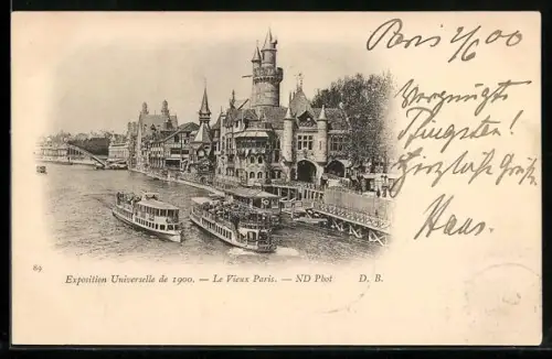 AK Paris, Exposition universelle de 1900, Le Vieux paris