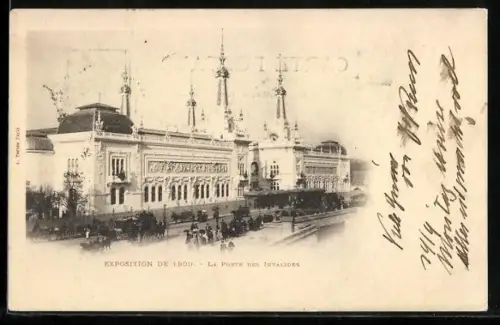 AK Paris, Exposition universelle de 1900, La Ponte des Invalides