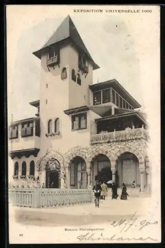 AK Paris, Exposition Universelle 1900, Bosnie Herzegovine, Ausstellung