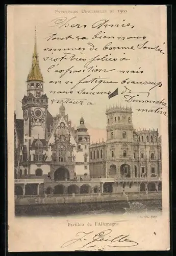 AK Paris, Exposition universelle de 1900, Pavillon de l`Allemagne