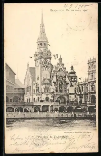 AK Paris, Exposition universelle de 1900, Pavillon de l`Allemagne
