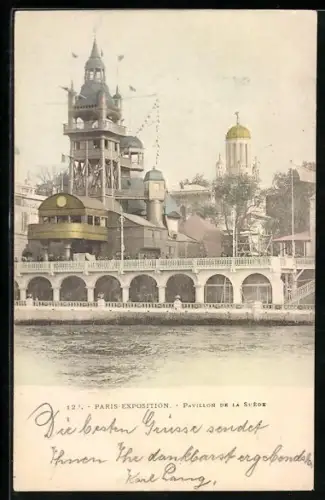 AK Paris, Exposition universelle de 1900, Pavillon de la Suède
