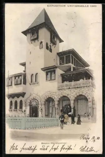 AK Paris, Exposition Universelle 1900, Bosnie Herzegovine, Ausstellung