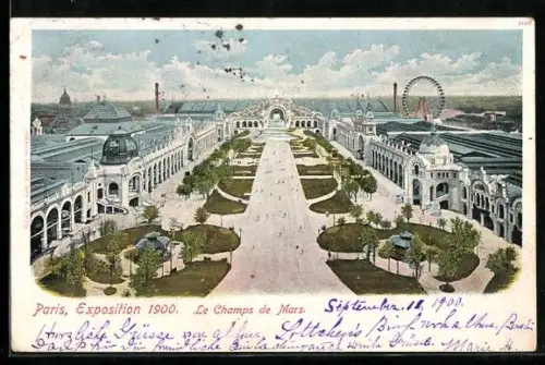 AK Paris, Exposition universelle de 1900, Le Champs de Mars