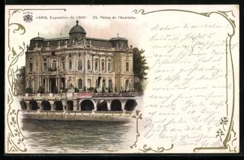 AK Paris, Exposition universelle de 1900, Palais de l`Autriche