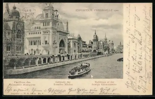AK Paris, Exposition universelle de 1900, Pavillon des Puissances étrangères