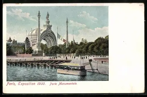 AK Paris, Exposition 1900, Porte Monumentale, Ausstellung