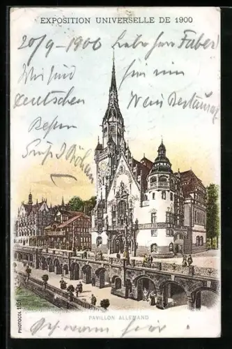 AK Paris, Exposition universelle de 1900, Pavillon Allemand