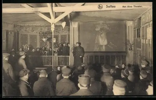 AK Soltau, Kriegsgefangenenlager, Gefangene bei einer Theatervorstellung