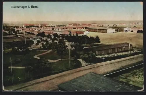 AK Munsterlager l. Hann., Kasernengelände, Übersicht