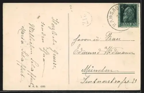 AK Ramsau bei Berchtesgaden, Wohnhäuser in der Ramsau