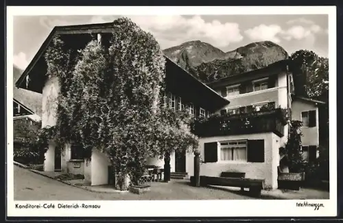 AK Ramsau bei Berchtesgaden, Konditorei-Café Dieterich