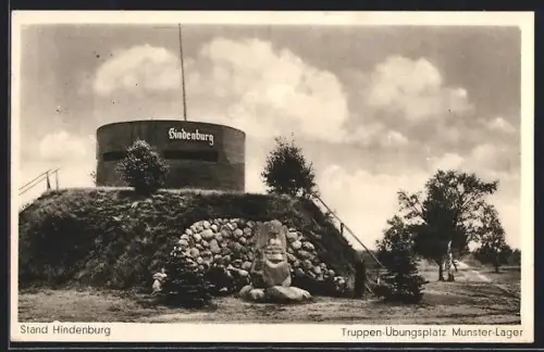 AK Munster-Lager, Truppen-Übungsplatz, Stand Hindenburg