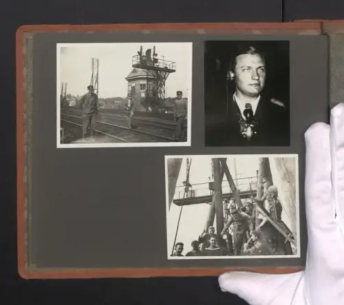 Fotoalbum mit 46 Fotografien, Ansicht Berlin-Schöneberg, Telegrafenamt Winterfeldstr. 19, Vermittlungsstation, Telegraf