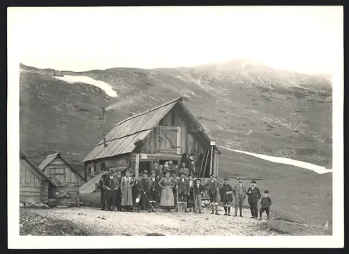 Fotografie Ansicht Windberghütte, das Schützhaus auf der Schneealpe in der Steiermark
