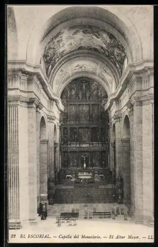 AK El Escorial, Capilla del Monasterio, El Altar Mayor