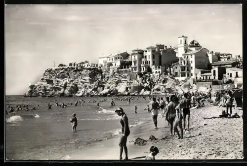 AK Benidorm /Alicante, Strandpartie