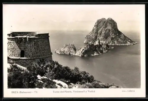 AK Ibiza /Baleares, Torre del Pirata, Vedranell y Vedrá