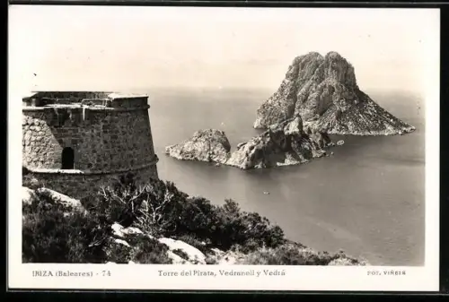 AK Ibiza /Baleares, Torre del Pirata, Vedranell y Vedrá