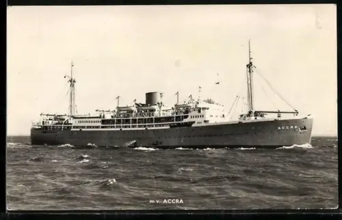 AK Britisches Passagierschiff Accra in voller Fahrt