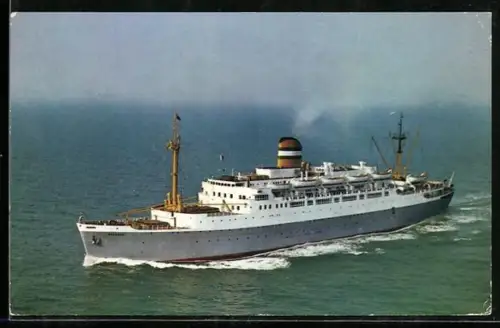 AK Niederländisches Passagierschiff Maasdam aus der Vogelschau