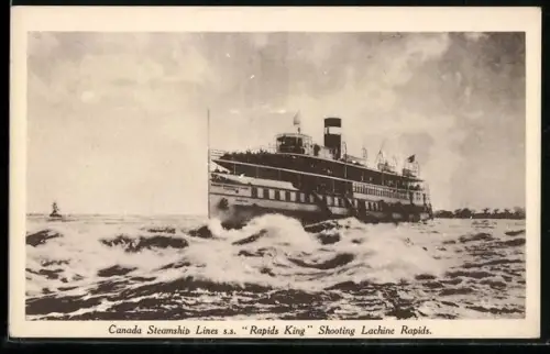 AK Binnenpassagierschiff S.S. Rapids King der Canada Steamship Lines
