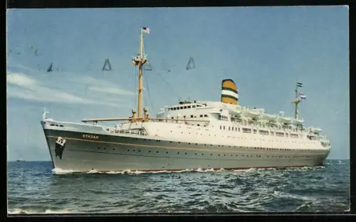 AK Niederländisches Passagierschiff Ryndam in Fahrt