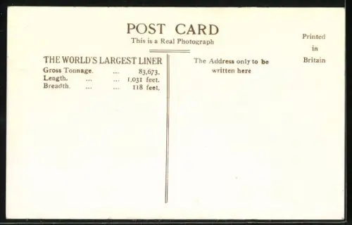 AK Passagierschiff R.M.S. Queen Elizabeth in voller Fahrt