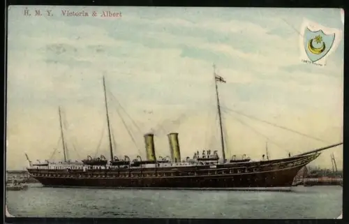 AK H.M.Y. Victoria and Albert, Coat of Arms, Kriegsschiff