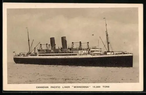 AK Canadian Pacific Liner Minnedosa, 15.200 Tons, Passagierschiff
