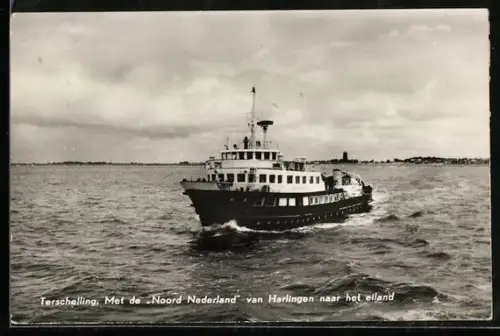 AK Terschelling, Met de Noord Nederland van Harlingen naar het eiland, Fährschiff