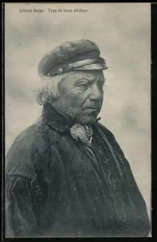 AK Portrait eines Fischers mit wettergegerbter Haut