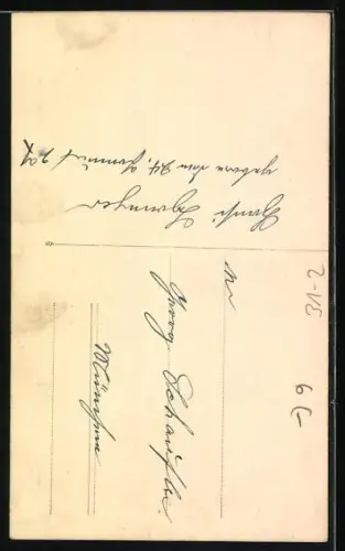 Foto-AK Kleiner Junge mit einer Trompete