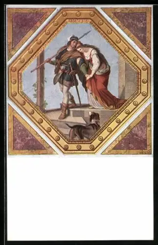 AK Nibelungen, Abschied Siegfrieds vor der Jagd