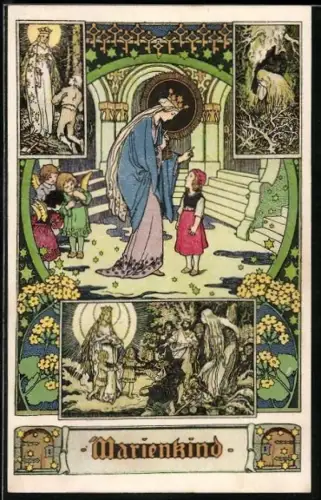 AK Ausschnitte aus dem Grimm`schen Märchen Marienkind