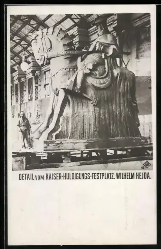 AK Detail vom Kaiser-Huldigungs-Festplatz, Wilhelm Hejda