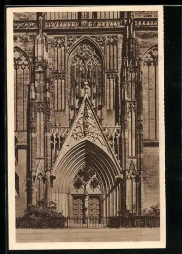 AK Magdeburg, Domhauptportal, Ganzsache WHW Winterhilfswerk