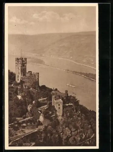 AK Burg Sooneck am Rhein, Ganzsache WHW Winterhilfswerk