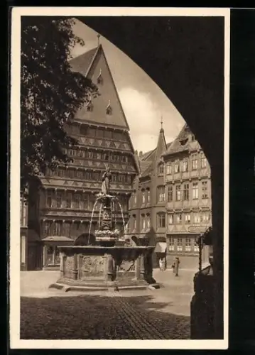 AK Hildesheim, Knochenhauer Amtshaus, Ganzsache WHW Winterhilfswerk