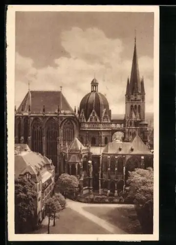 AK Aachen, Das Münster, Ganzsache WHW Winterhilfswerk