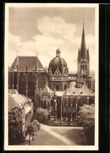 AK Aachen, Das Münster, Ganzsache WHW Winterhilfswerk