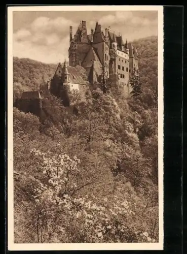 AK Elz, Blick auf die Burg Elz, Ganzsache WHW Winterhilfswerk