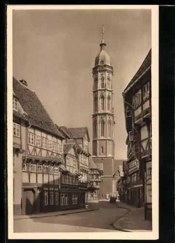 AK Braunschweig, Alte Waage, Ganzsache WHW Winterhilfswerk