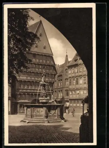 AK Hildesheim, Knochenhauer Amtshaus, Ganzsache WHW Winterhilfswerk