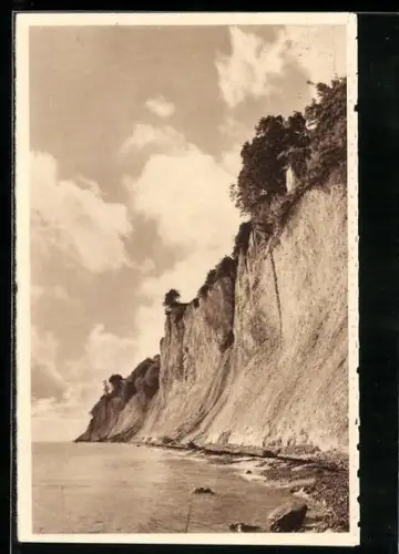 AK Sassnitz, Am Kreidesteilufer, Ganzsache WHW Winterhilfswerk